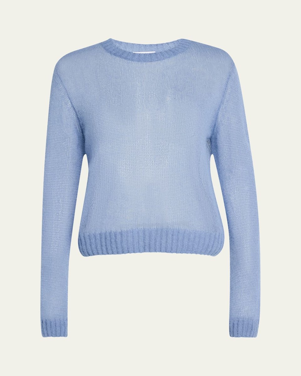 Mohair Shetland Gauze Crewneck Sweat